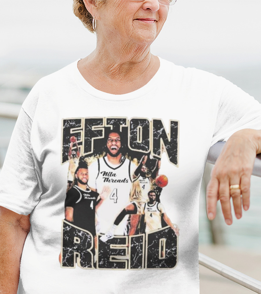 Efton Reid Nila Threads Basketball Player 4 T-Shirt