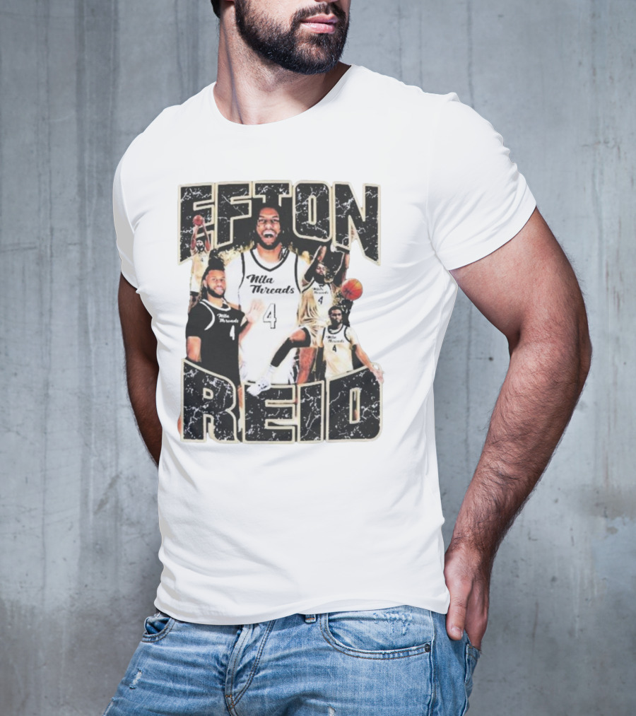 Efton Reid Nila Threads Basketball Player 4 T-Shirt