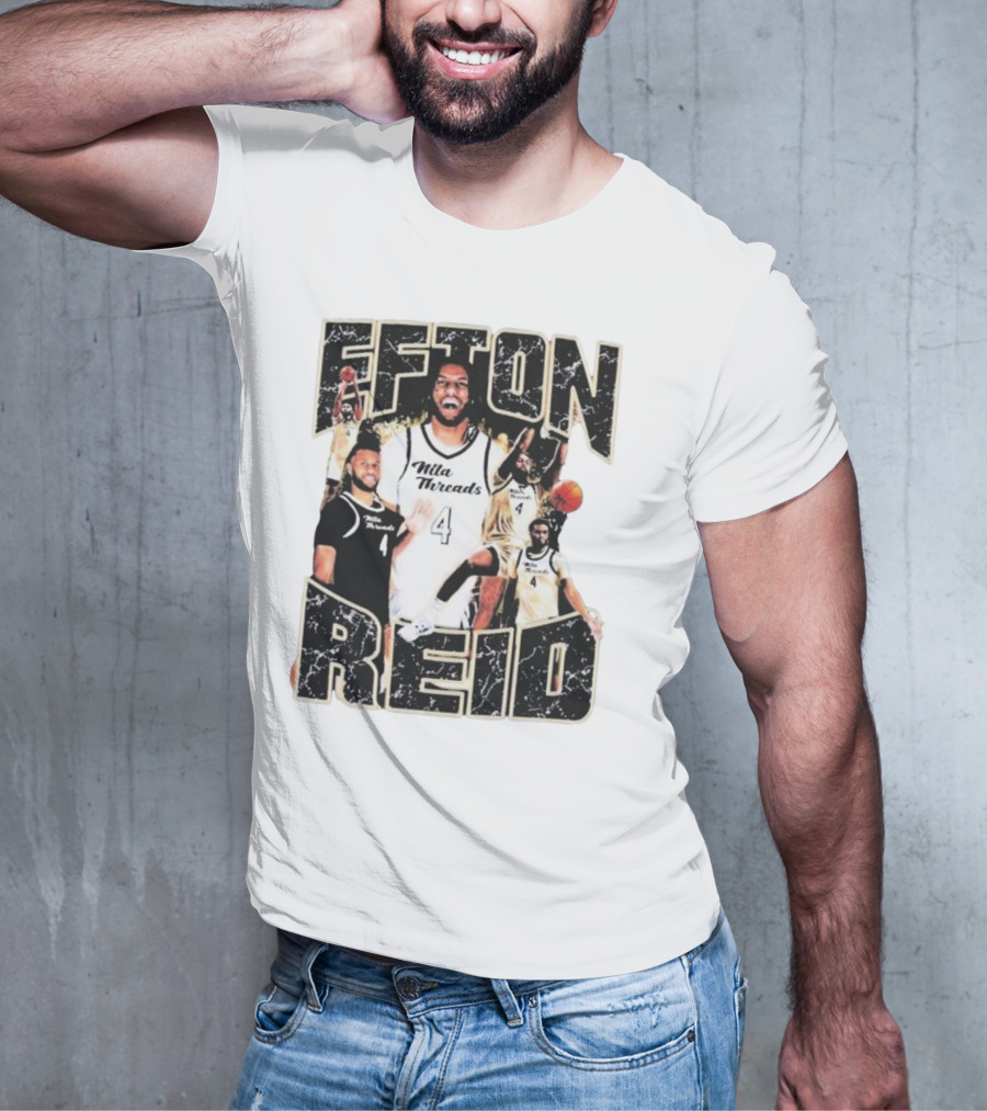 Efton Reid Nila Threads Basketball Player 4 T-Shirt