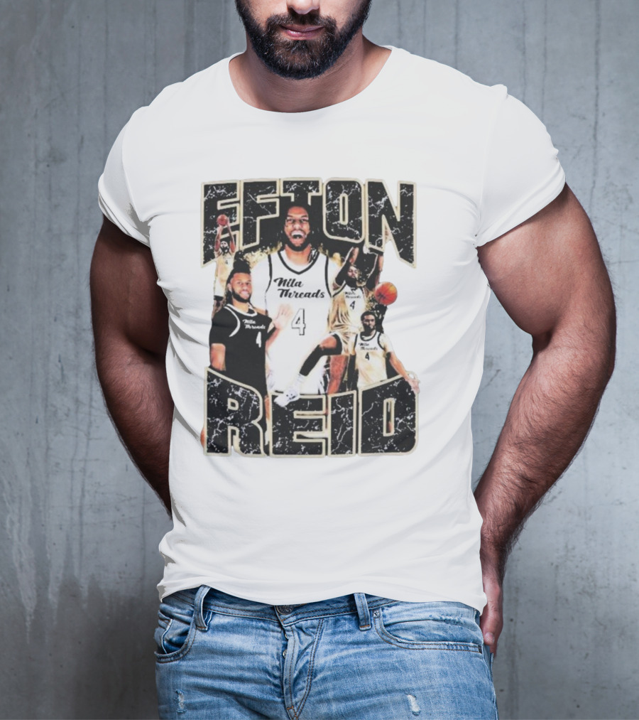 Efton Reid Nila Threads Basketball Player 4 T-Shirt