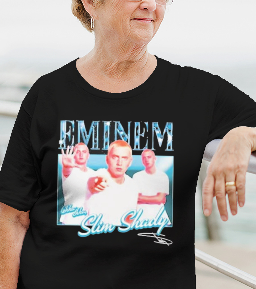 Eminem Eminem Chka Chka Slim Shady Trio Image T-Shirt
