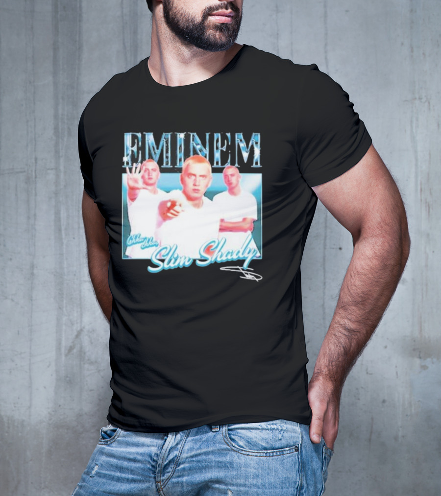 Eminem Eminem Chka Chka Slim Shady Trio Image T-Shirt