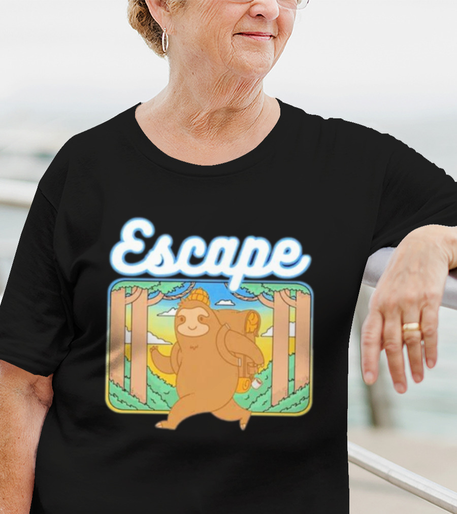 Escape The Ordinary Sloth Walking Through Nature T-Shirt