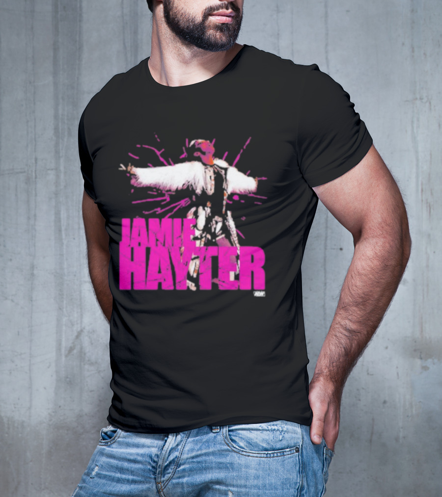 Jamie Hayter Wrestling Star Power Pose AEW Burst T-Shirt