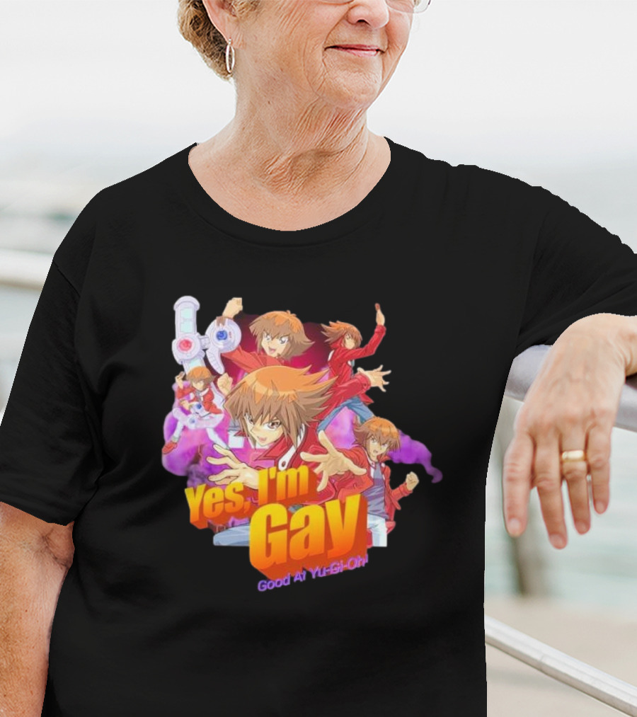 Yes I'm Gay Good At Yu-Gi-Oh Jaden Yuki Anime Character T-Shirt