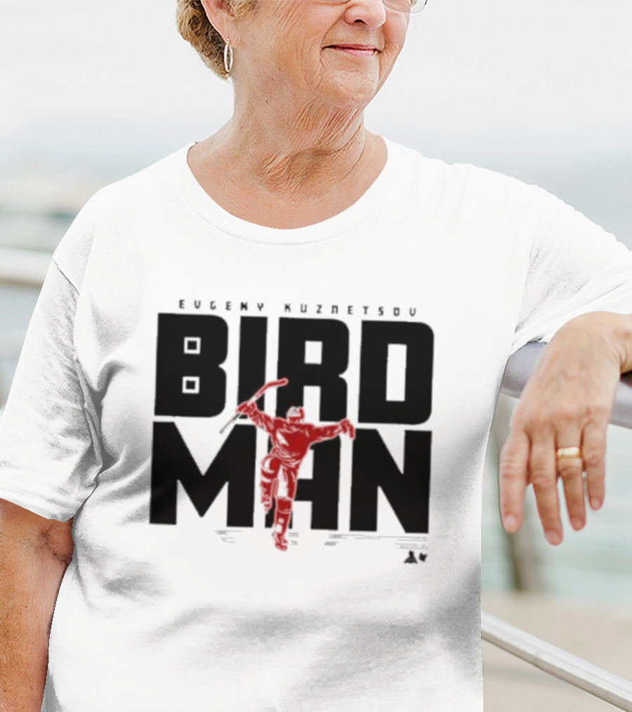 Evgeny Kuznetsov Bird Man Raleigh T-Shirt