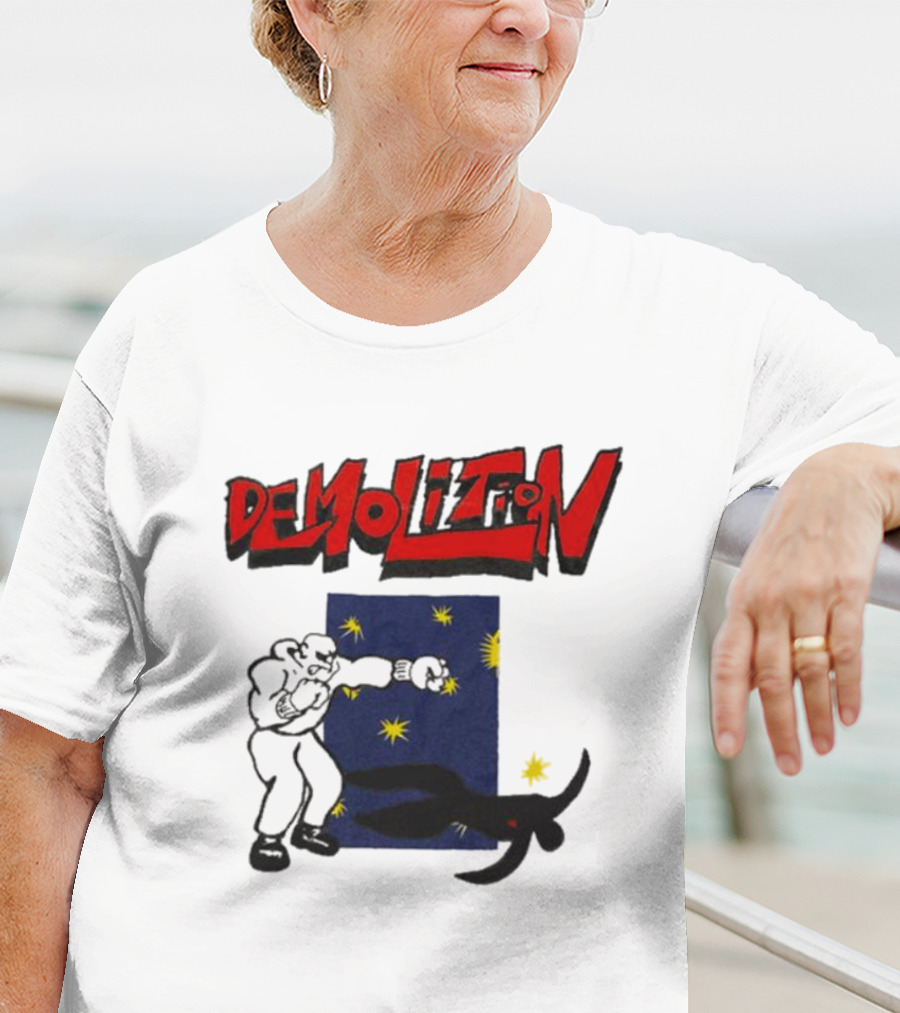 Demolition Extremely Good Boxing Punch Against Starry Night Shadow T-Shirt