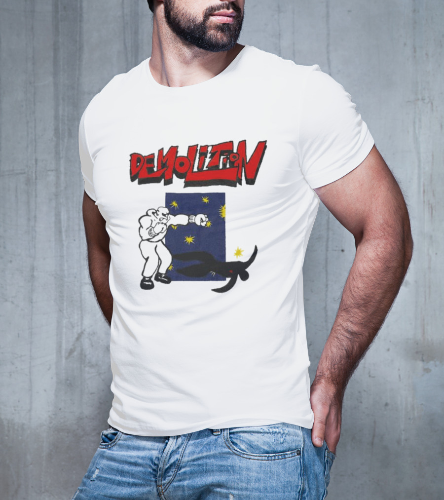Demolition Extremely Good Boxing Punch Against Starry Night Shadow T-Shirt