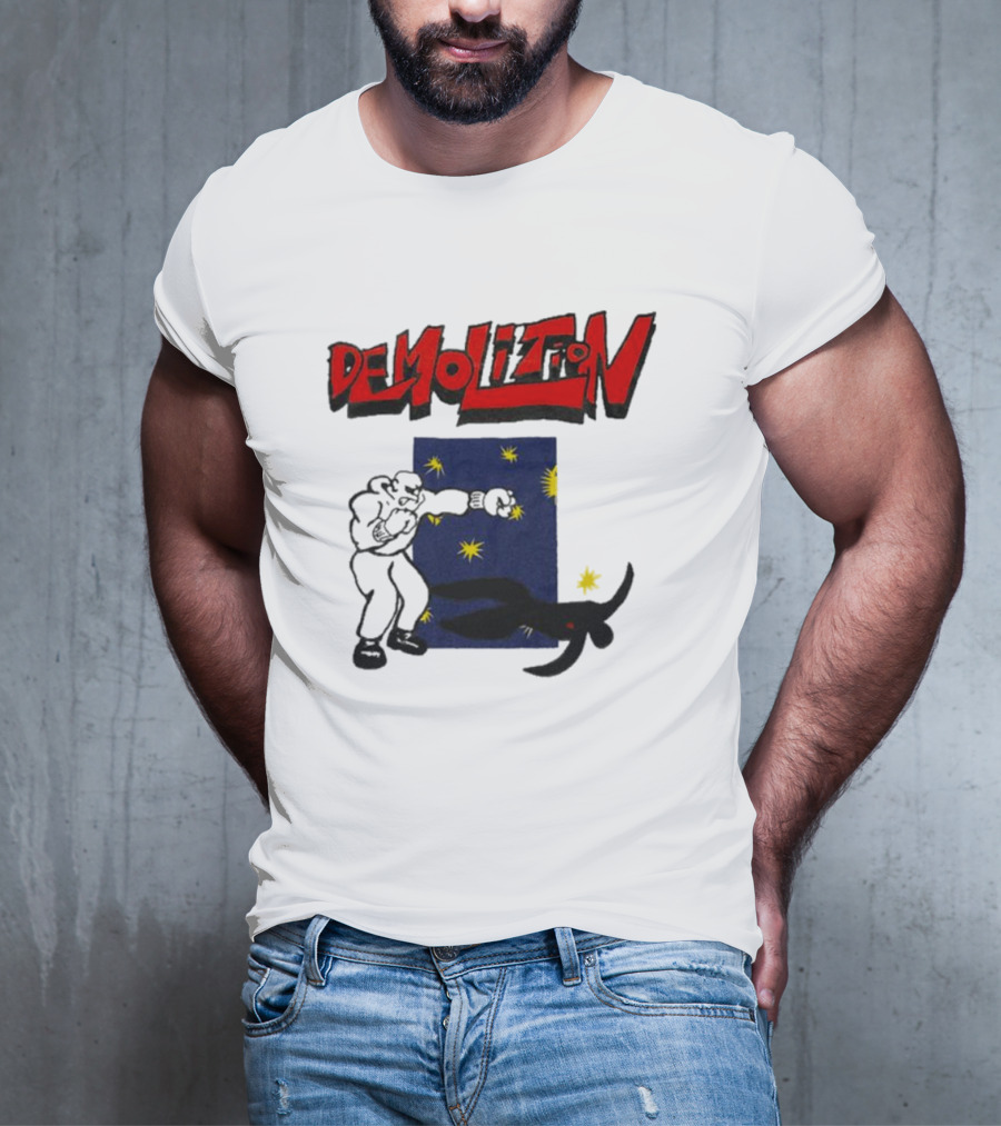 Demolition Extremely Good Boxing Punch Against Starry Night Shadow T-Shirt