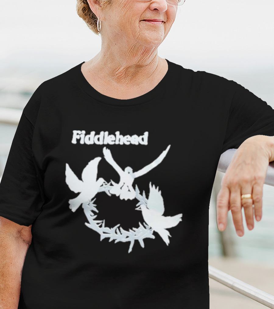 Fiddlehead White Doves In Flight Ring T-Shirt