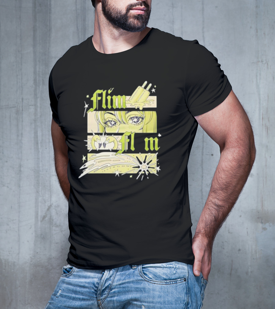 Flim Flam Popsicle Stars Anime Eyes Explosion T-Shirt