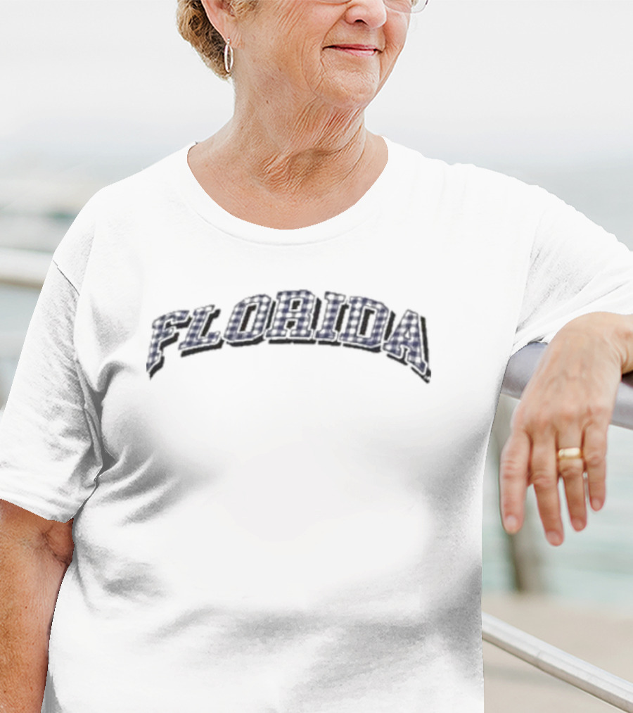 Florida Gators Zoozatz Women's Gingham Cropped T-Shirt