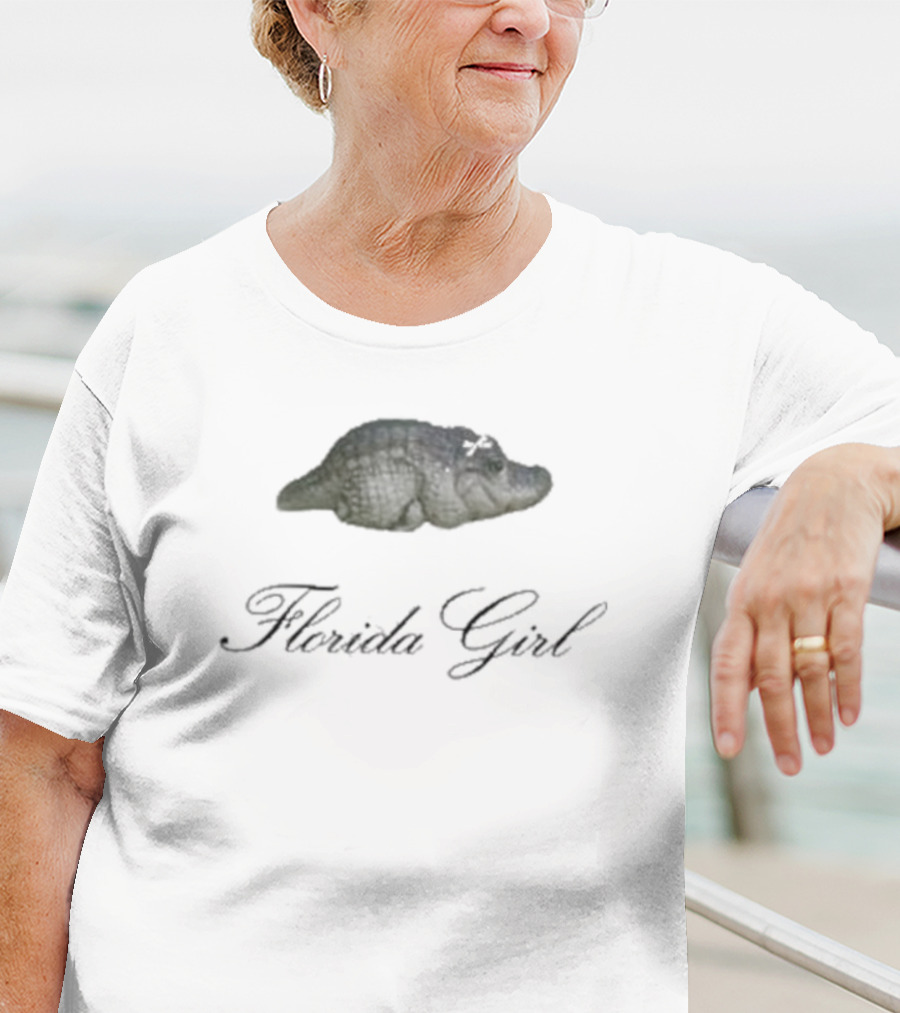Florida Girl Baby Gator Coquette T-Shirt