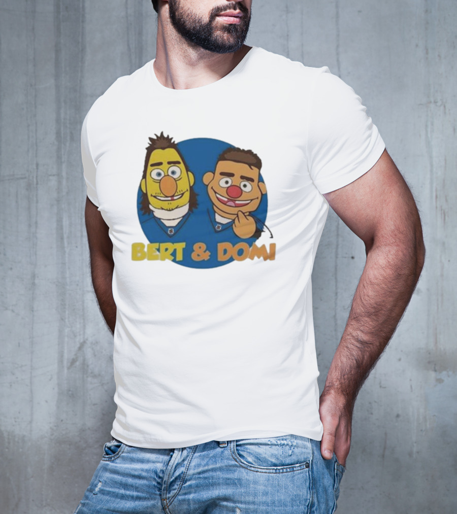 Bert And Domi Flowbuds Logo Cartoon T-Shirt