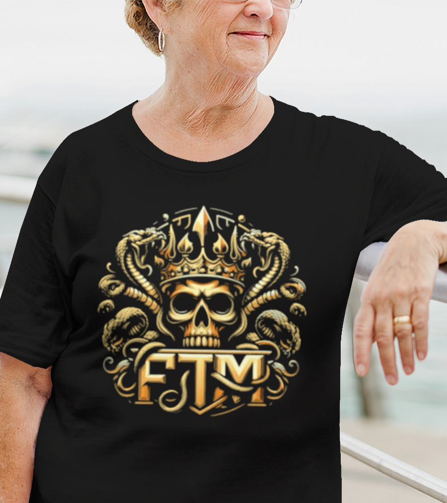 Franky The Mobster Misery Kingdom Crest Skull Crown Serpents FTM T-Shirt
