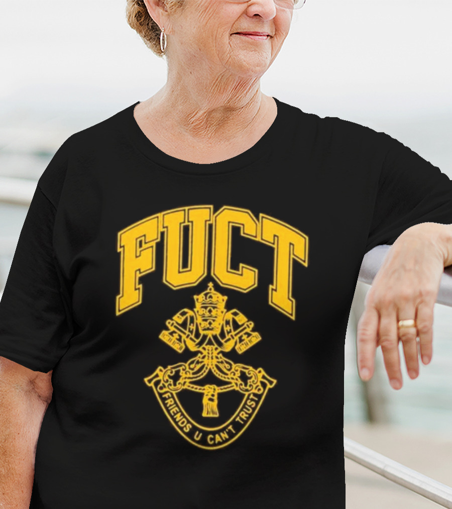 Fuct Friends U Can't Trust Vatican City Crest T-Shirt