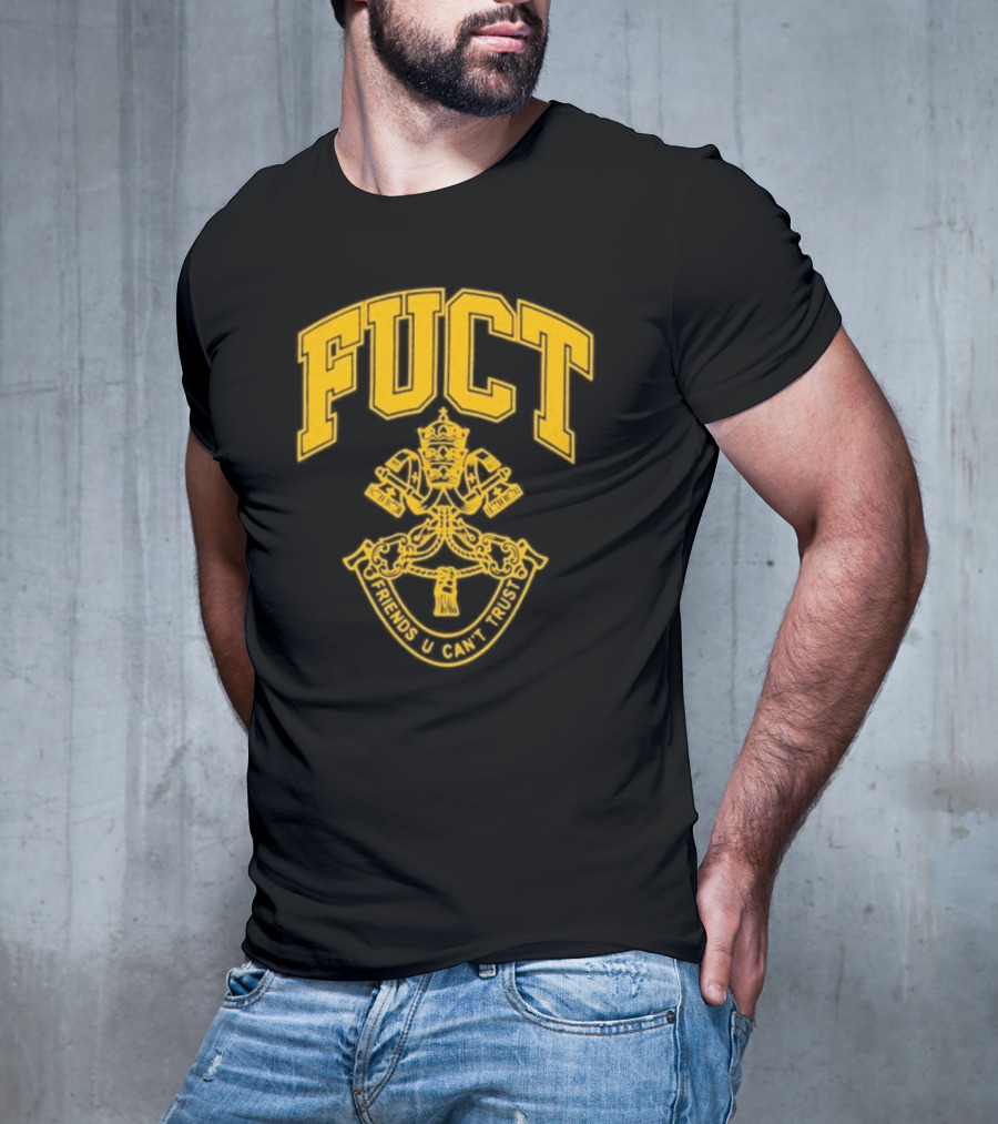Fuct Friends U Can't Trust Vatican City Crest T-Shirt