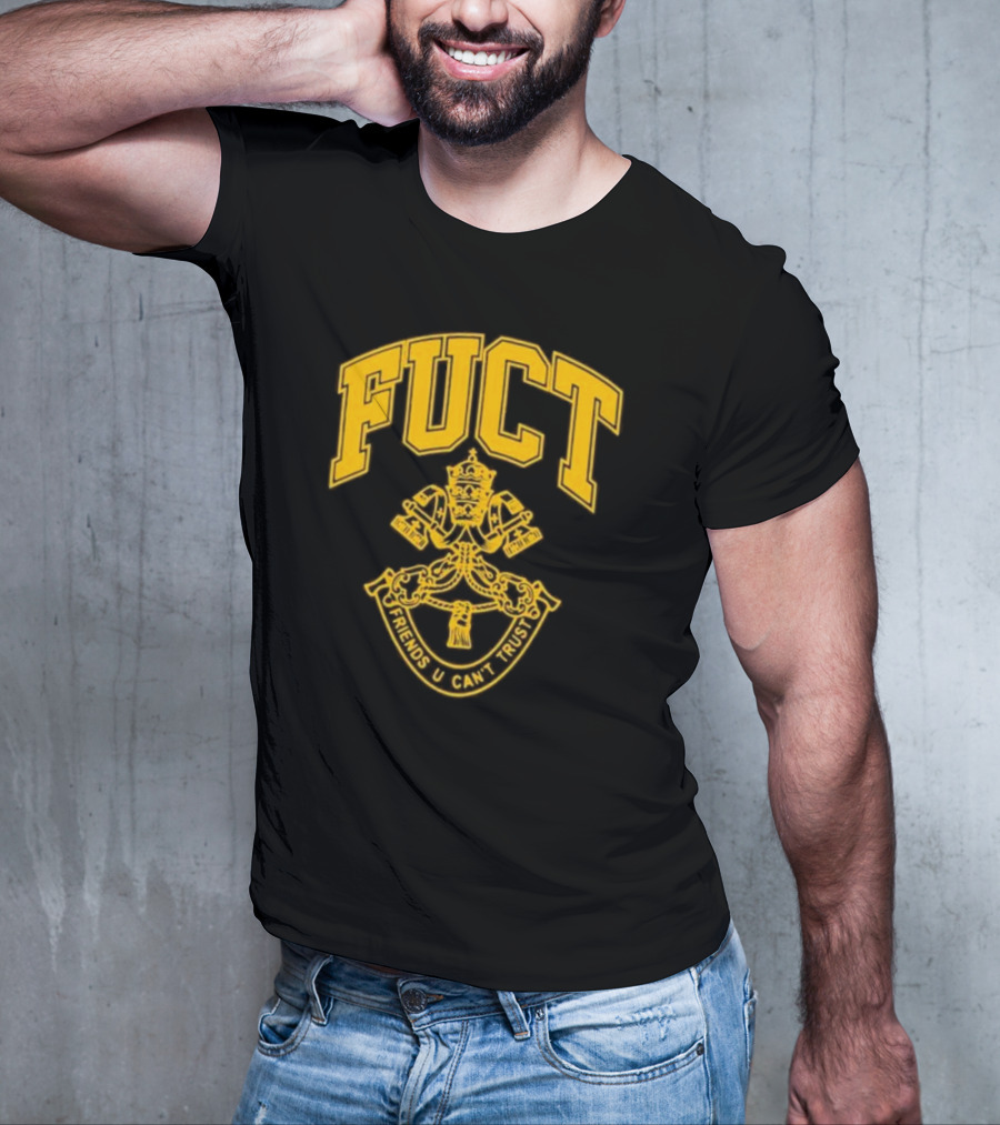 Fuct Friends U Can't Trust Vatican City Crest T-Shirt
