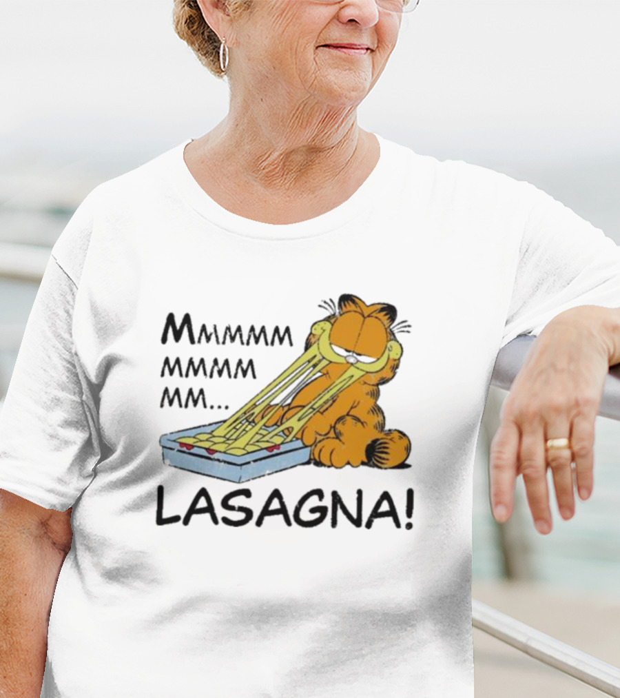 Garfield Mmmmmmmm MM Lasagna T-Shirt