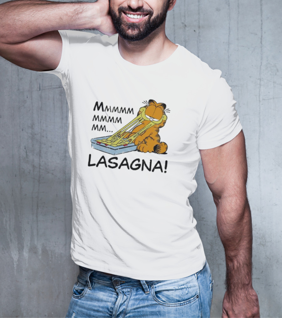 Garfield Mmmmmmmm MM Lasagna T-Shirt