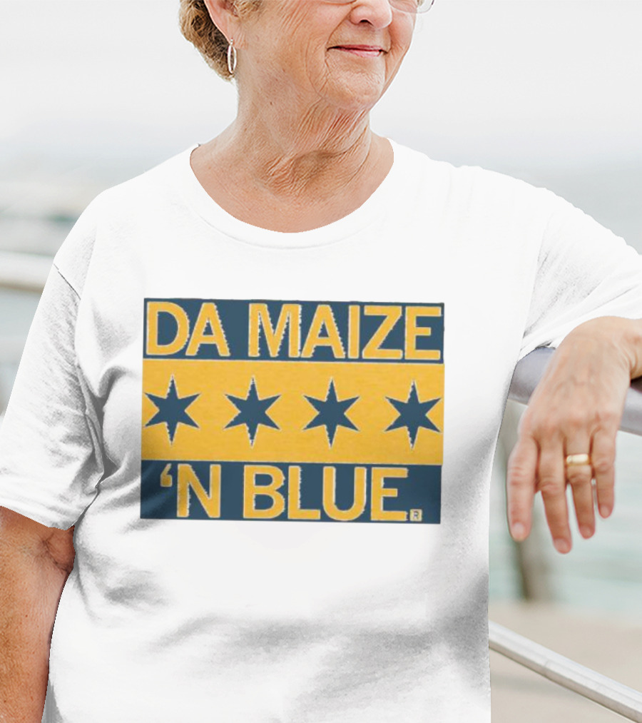 Da Maize N Blue Four Stars T-Shirt