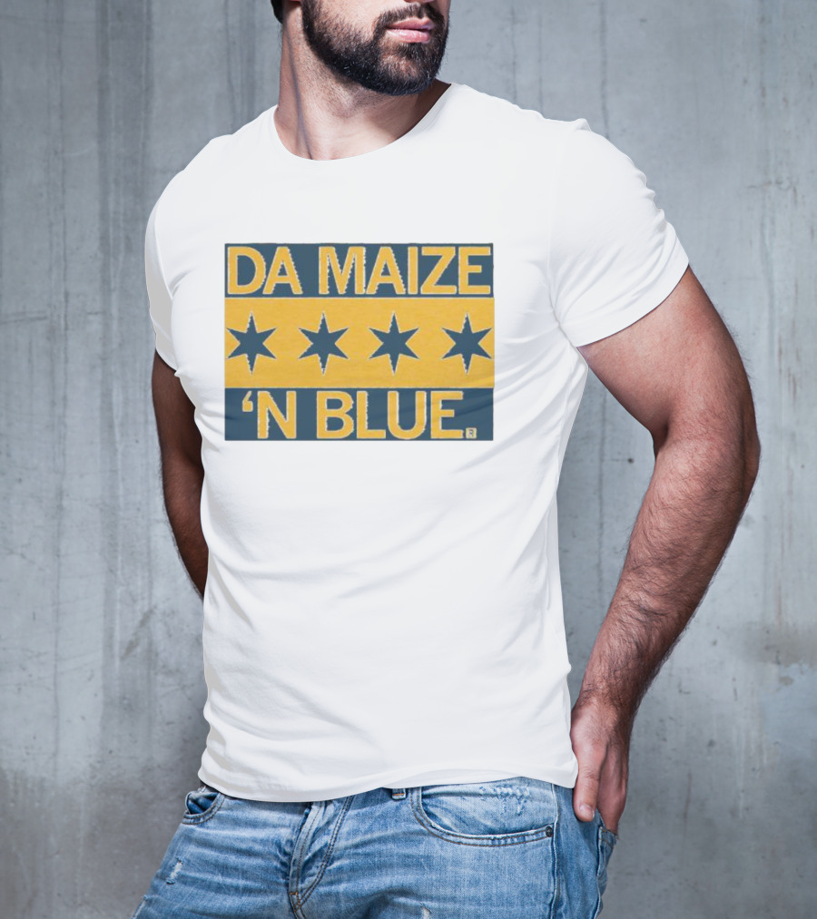 Da Maize N Blue Four Stars T-Shirt