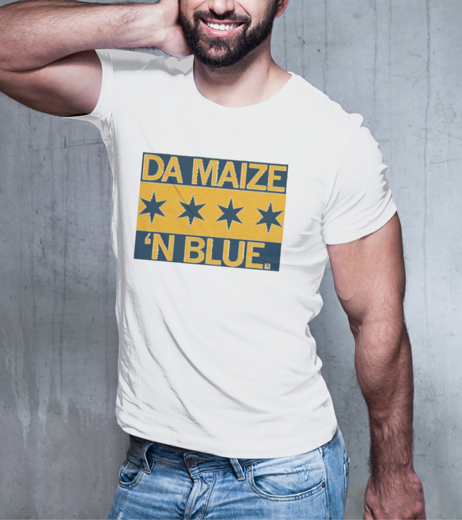Da Maize N Blue Four Stars T-Shirt