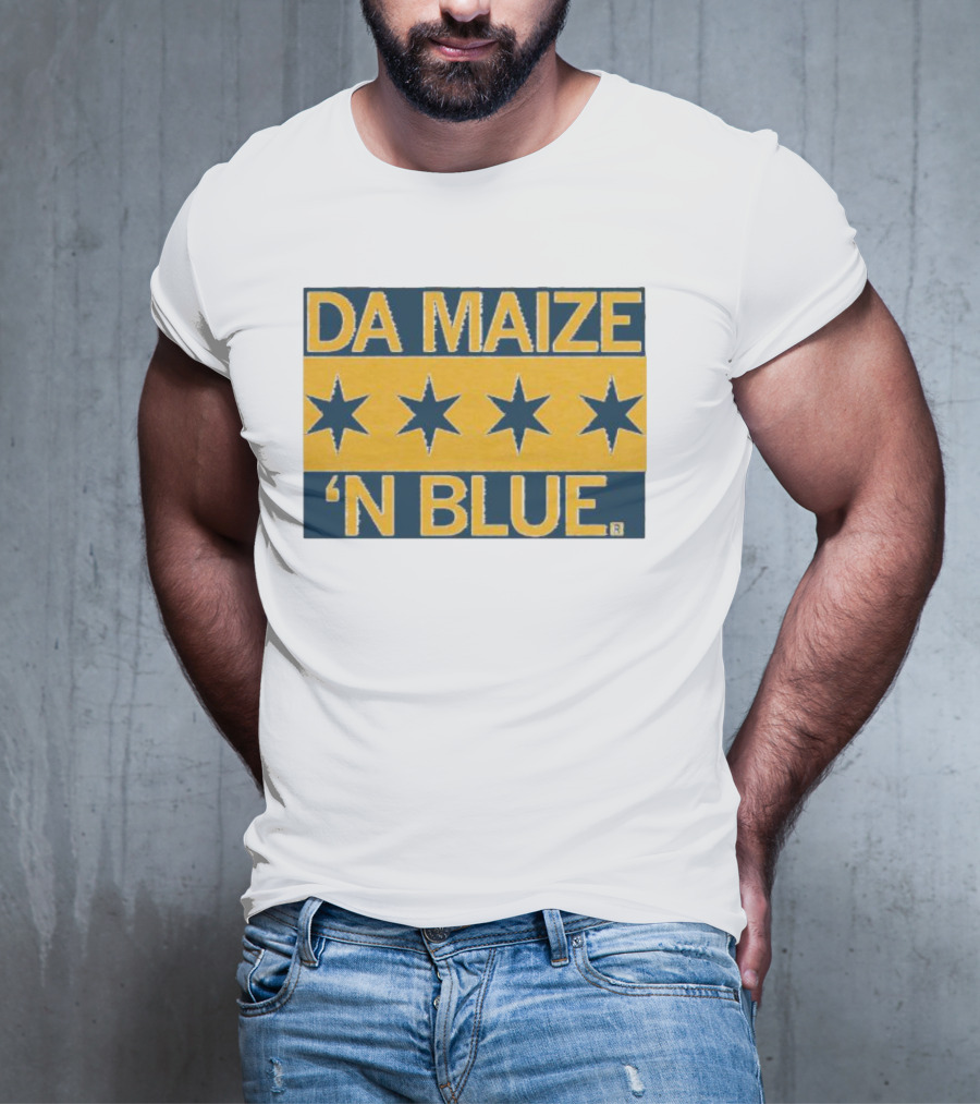 Da Maize N Blue Four Stars T-Shirt