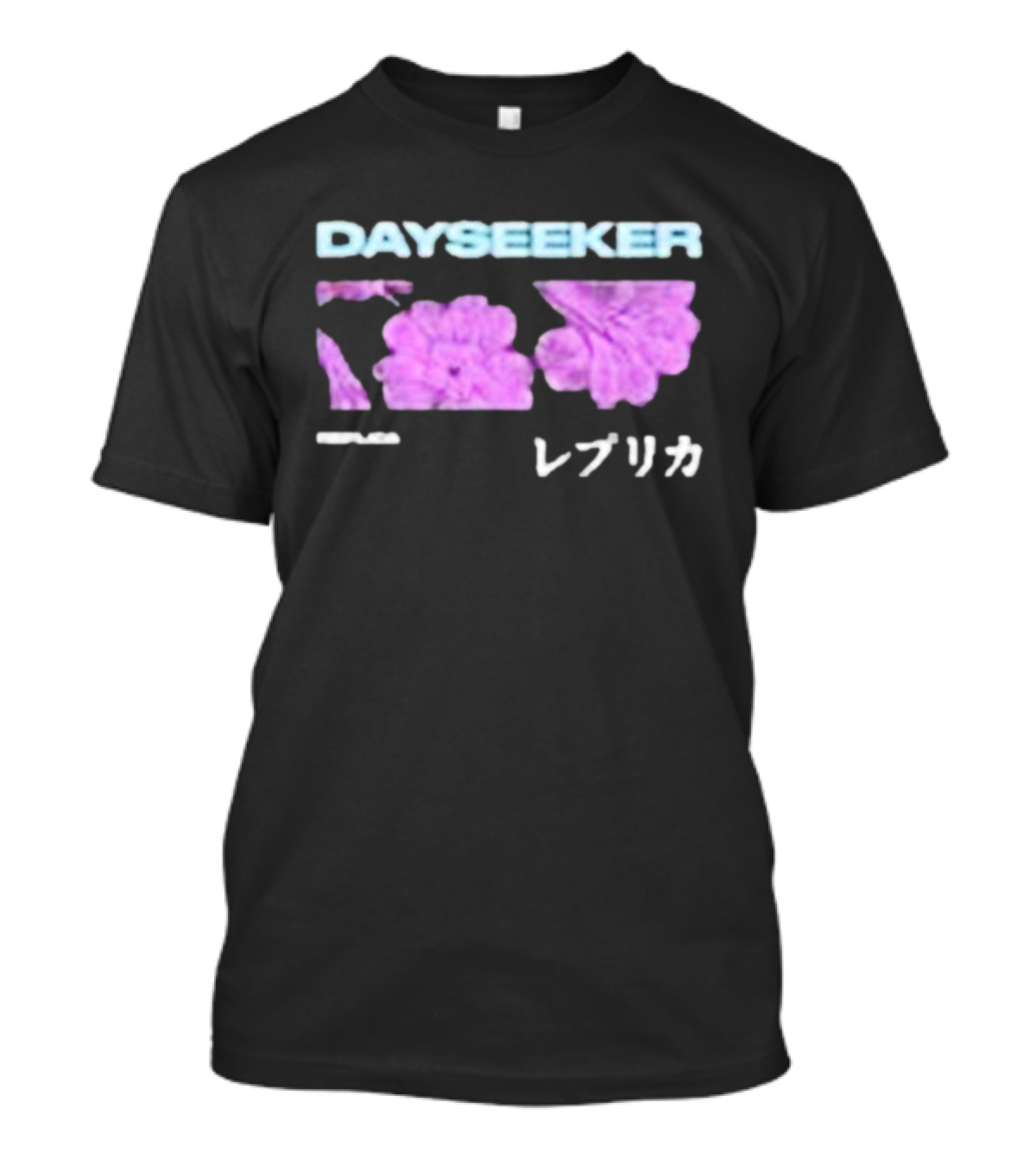 DAYSEEKER レプリカ Replica Purple Flowers T-Shirt