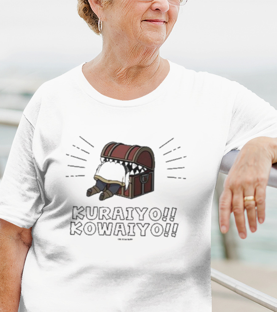 Dezaegg Kuraiyo Kowaiyo Character In Treasure Chest Adventure T-Shirt