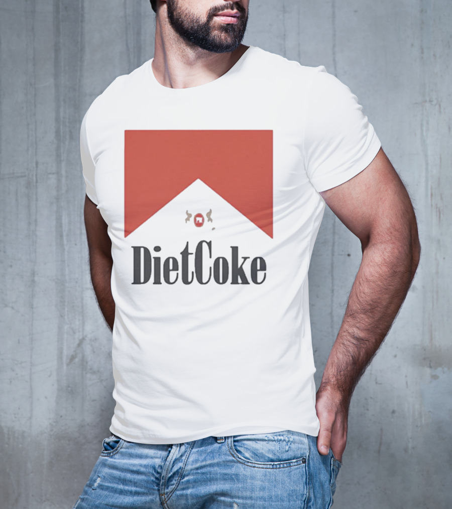 Diet Coke Marlboro Parody Cigarettes T-Shirt