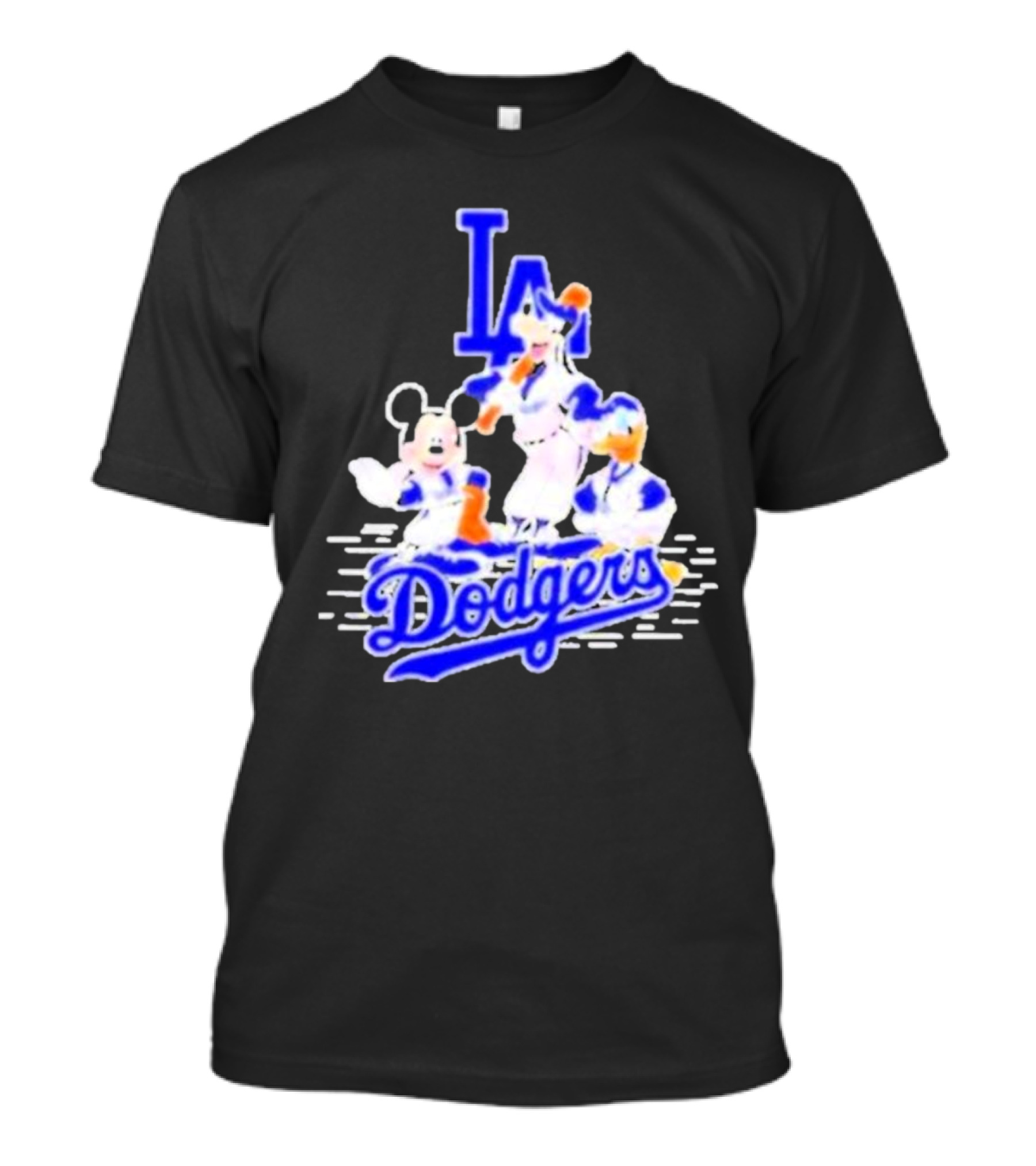 LA Dodgers Mickey And Friends Disney Baseball T-Shirt