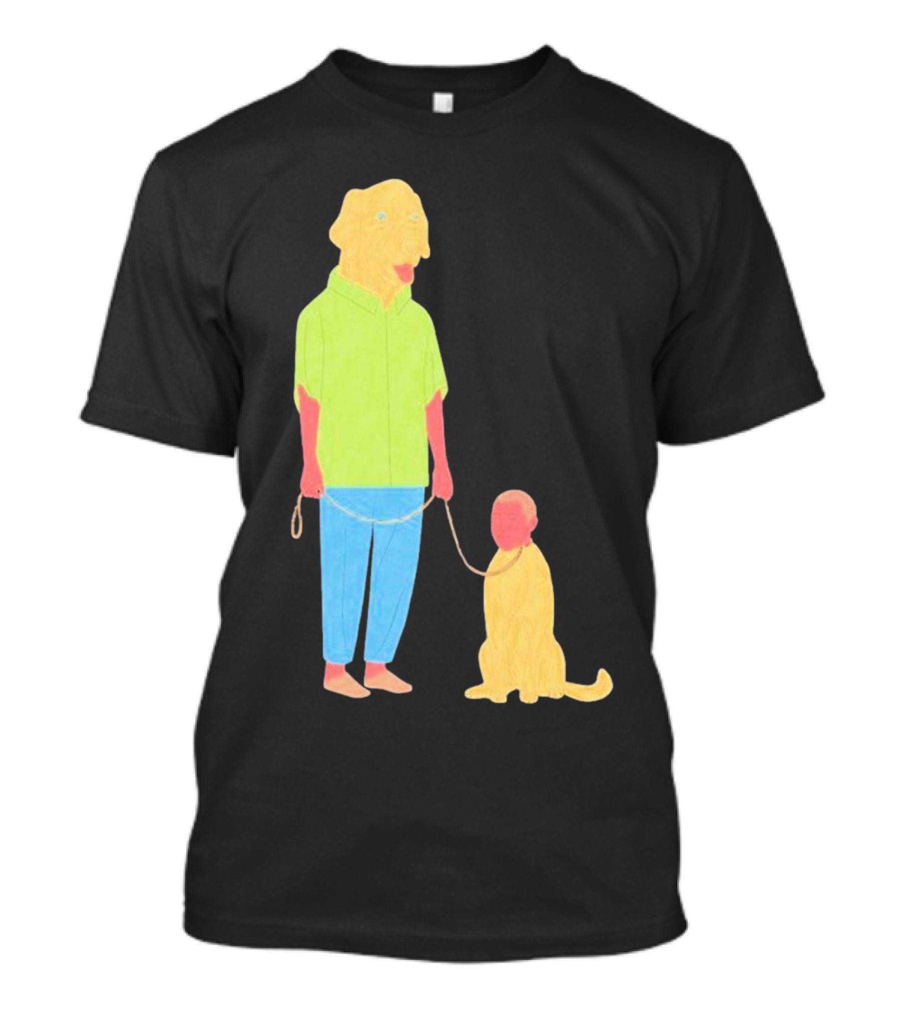 Dogswap Staselė Jakunskaitė Human Dog Head Swap T-Shirt