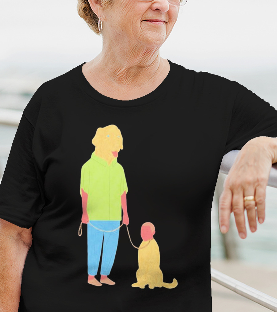 Dogswap Staselė Jakunskaitė Human Dog Head Swap T-Shirt