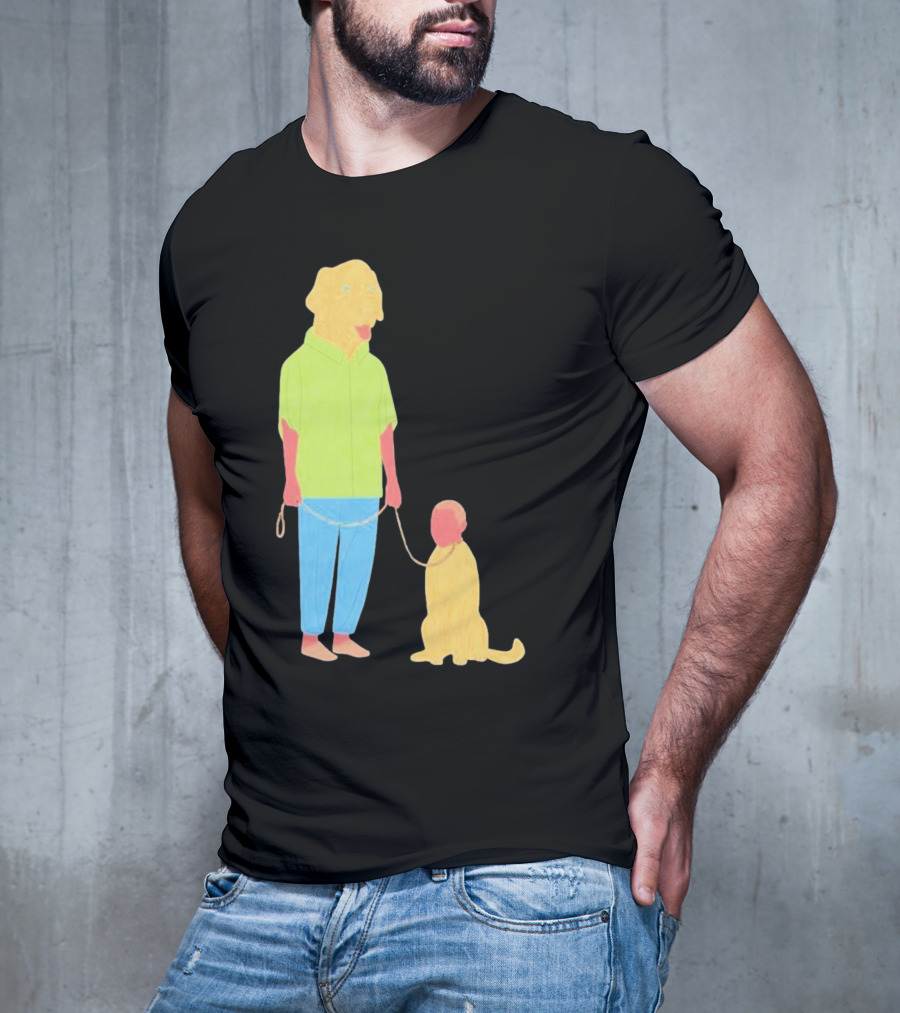 Dogswap Staselė Jakunskaitė Human Dog Head Swap T-Shirt