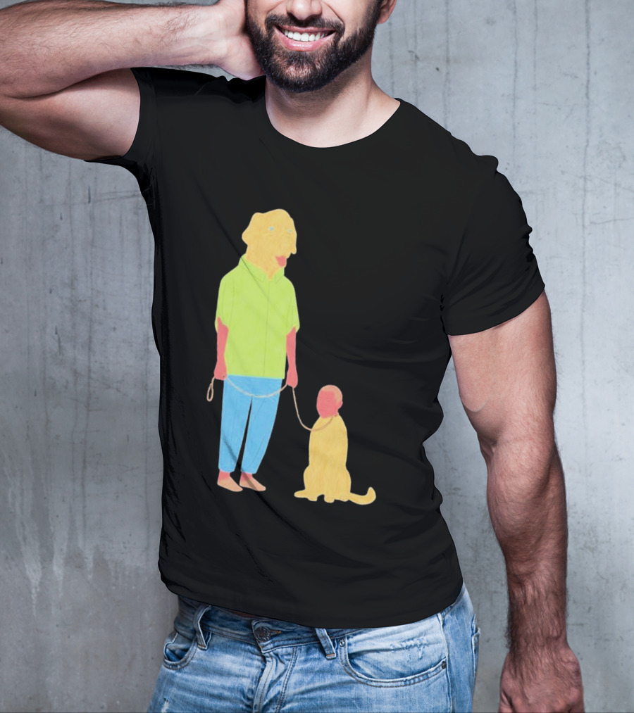 Dogswap Staselė Jakunskaitė Human Dog Head Swap T-Shirt