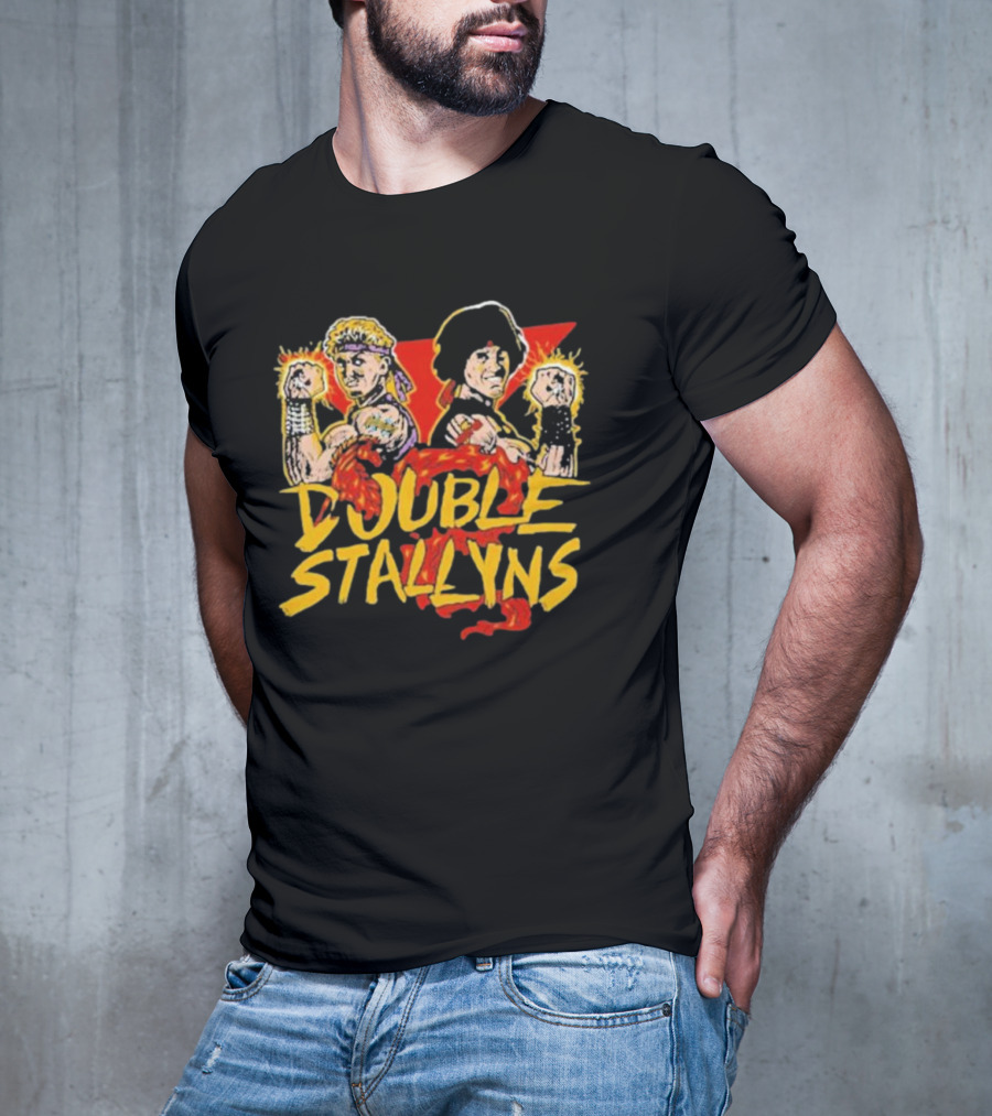 Double Stallyns Retro Cartoon Band Duo T-Shirt