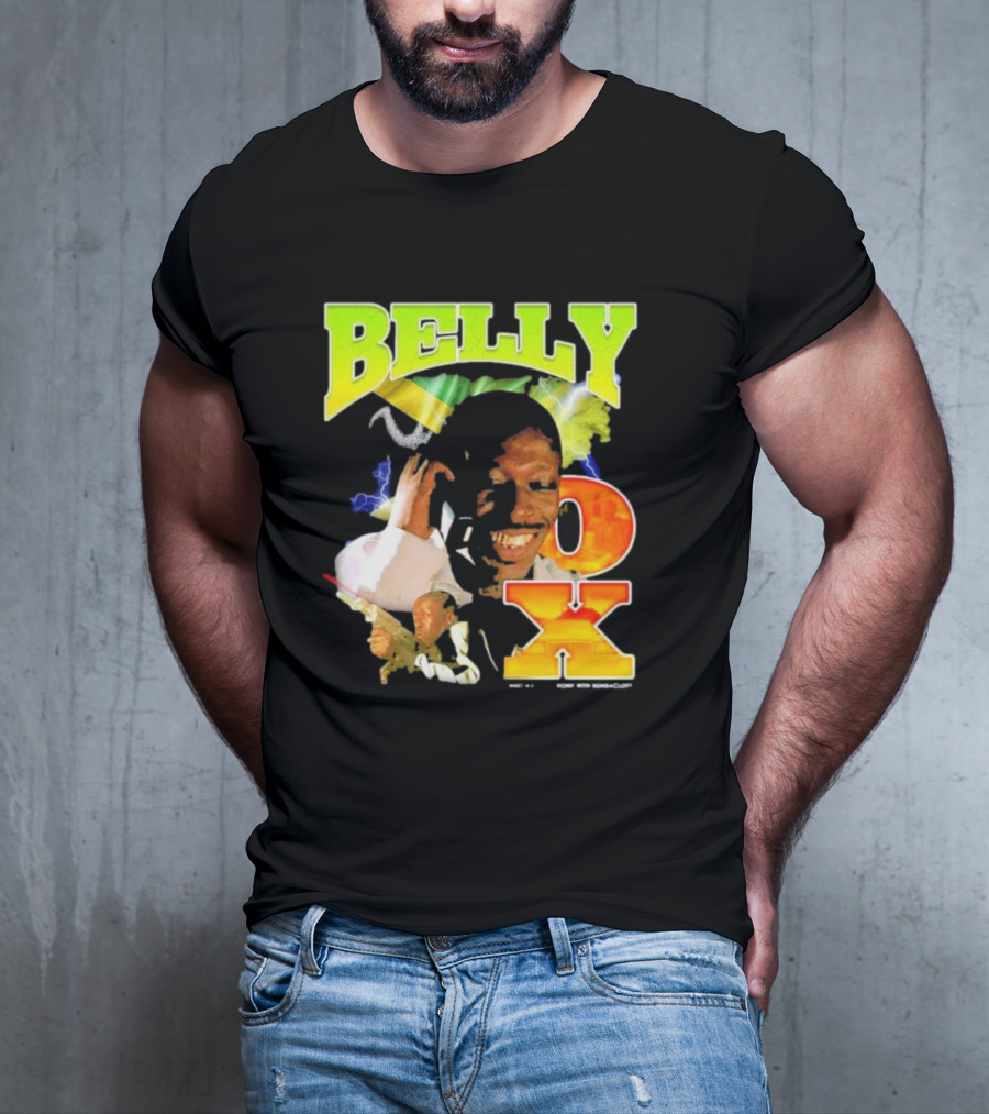 BELLY OX Romp With Bumbaclot Smiling Man With Phone And Gun T-Shirt