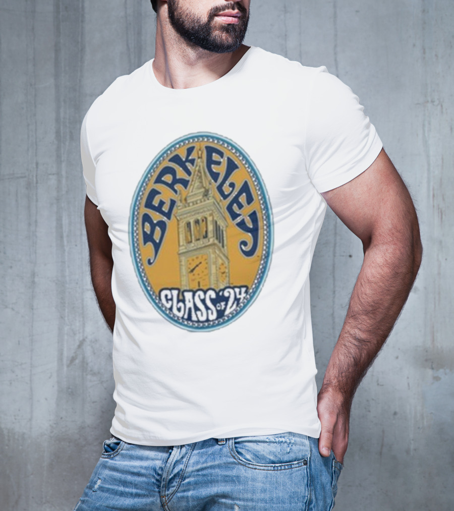 Berkeley Class Of 24 Sather Tower Oval T-Shirt