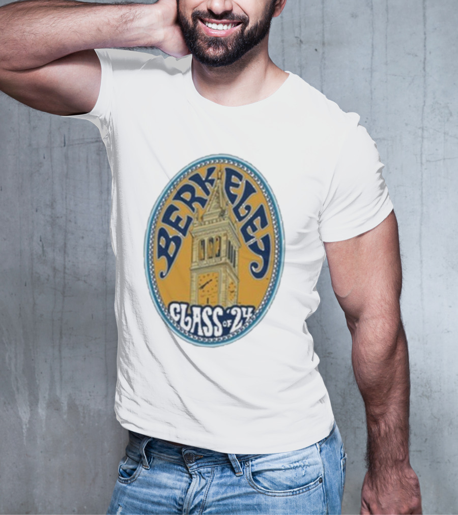 Berkeley Class Of 24 Sather Tower Oval T-Shirt