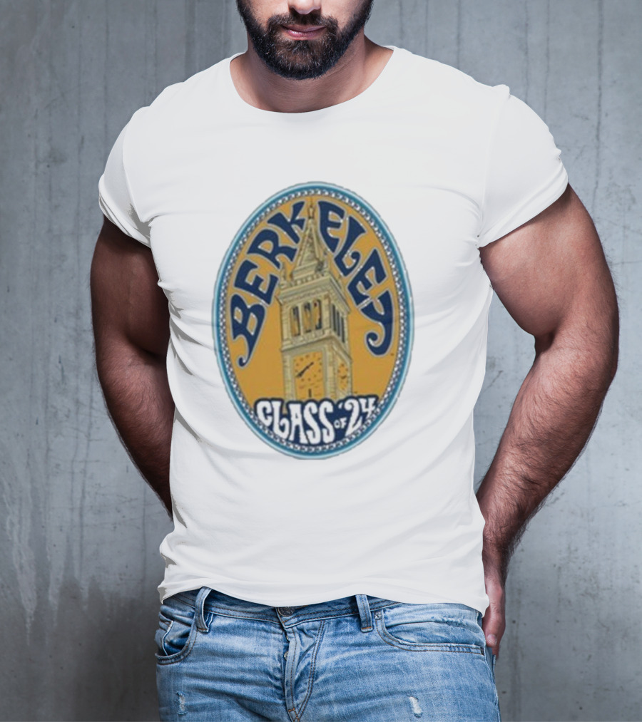 Berkeley Class Of 24 Sather Tower Oval T-Shirt