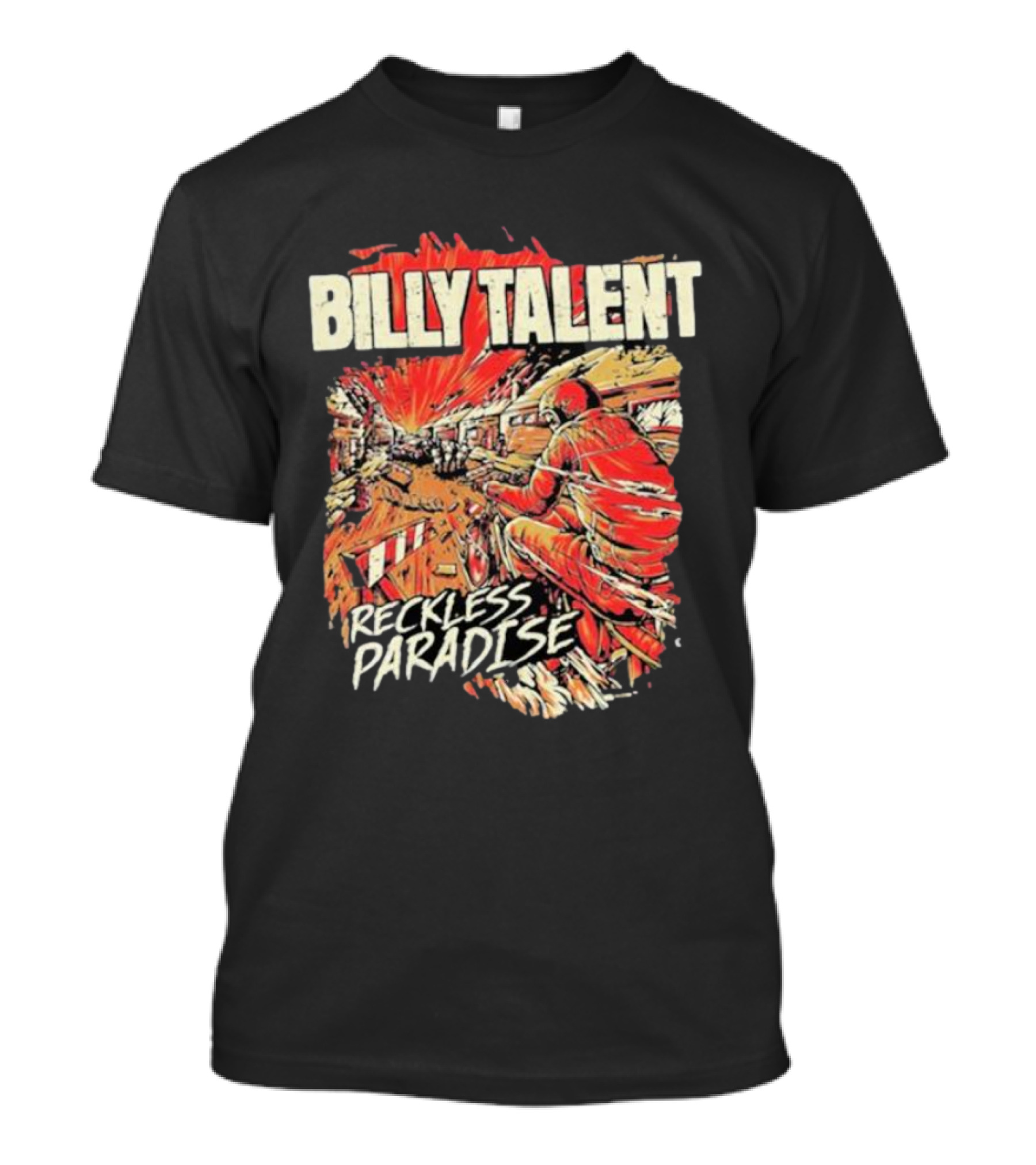 Billy Talent Reckless Paradise Explosive Motorcycle T-Shirt