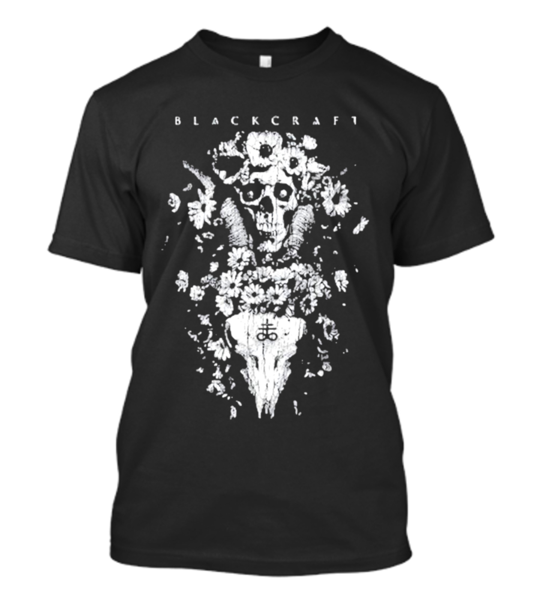 Blackcraft Cult Skull Floral Symbol Midsommar T-Shirt