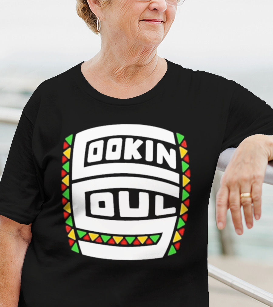 Cookin Soul Logo African Pattern Colors T-Shirt