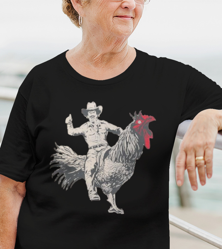 Cowboy Riding Chicken T-Shirt
