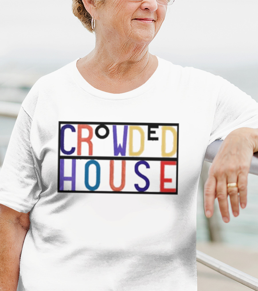 Crowded House Colorful Block Letters T-Shirt
