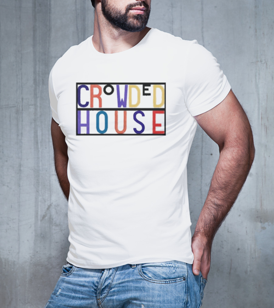 Crowded House Colorful Block Letters T-Shirt