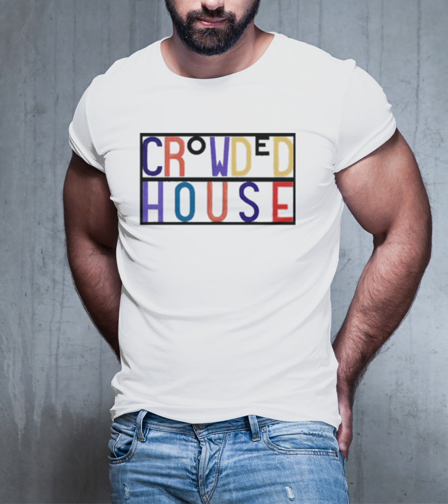Crowded House Colorful Block Letters T-Shirt