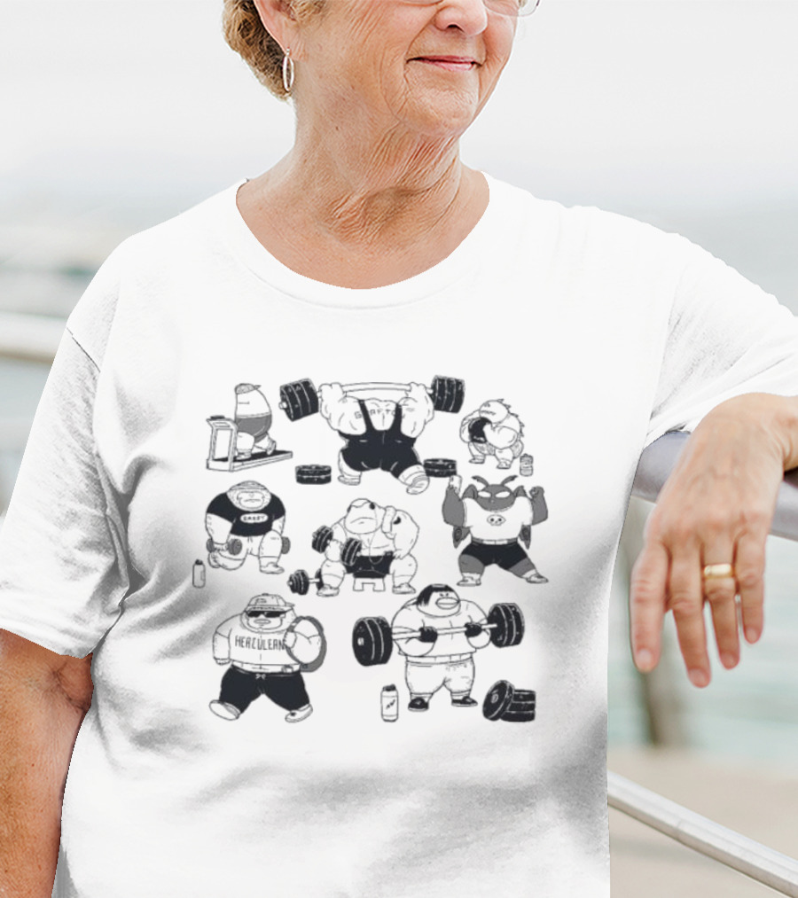 Cryptid Gym Weightlifting Monsters Fitness Club T-Shirt