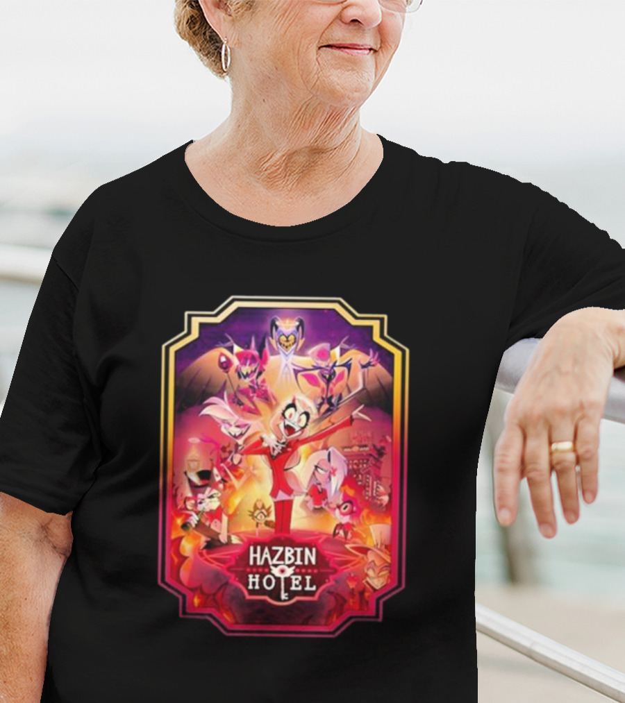 Hazbin Hotel Vibrant Character Montage T-Shirt
